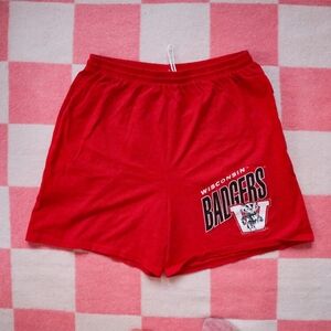 Hanes Red Heavyweight Cotton Shorts